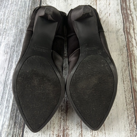 RAMPAGE BOW HEEL Black Satin Women’s Size 6 - Picture 6 of 8